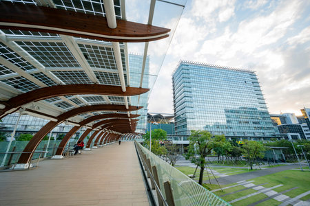 Taipei, NOV 6: Afternoon view of the Nangang Software Park area on NOV 6, 2019 at Taipei, Taiwan