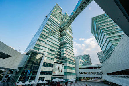 Taipei, NOV 6: Afternoon view of the Nangang Software Park area on NOV 6, 2019 at Taipei, Taiwan