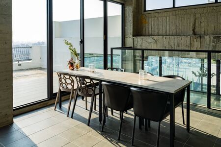 Taichung, NOV 2: Interior view of a modern restaurant on NOV 2, 2019 at Taichung, Taiwanのeditorial素材