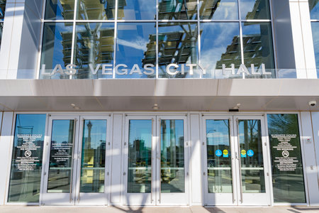 Exterior view of the Las Vegas City Hall at Nevada