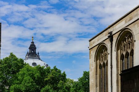 Roof of the Methodist Church at London, United Kingdomの写真素材