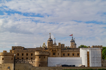 Exterior view of the Tower of London at United Kingdom