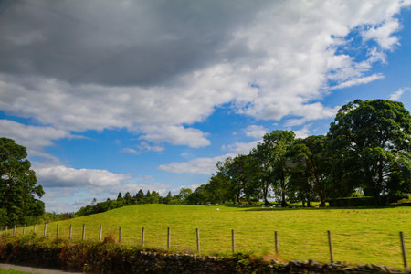 Beautiful nature landscape around Lake Windermere at Ambelside, United Kingdom
