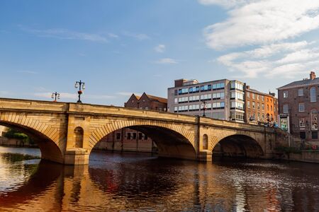 Morning view of the city at York, United Kingdomの写真素材
