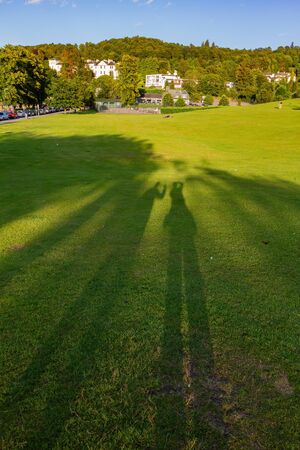 Beautiful nature landscape around Lake Windermere at Ambelside, United Kingdomの写真素材