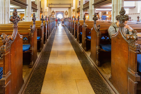 Cambridge, JUL 10: Interior view of the Great St Mary's Church on JUL 10, 2011 at Cambrdige, United...