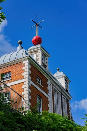 London, JUL 8: Exterior view of the Royal Observatory Greenwich on JUL 8, 2011 at London, United Kingdomのeditorial素材