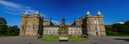 Edinburgh, JUL 11: Exterior view of The Palace of Holyroodhouse on JUL 11, 2011 at Edinburghのeditorial素材