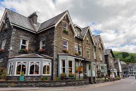 Ambelside, JUL 13: Morning view of the cityscape of Ambelside on JUL 13, 2011 at Ambelside, United Kingdomのeditorial素材