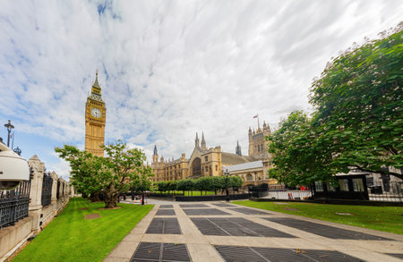 Exterior view of the famous Big Ben at London, United Kingdom
