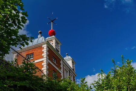 Exterior view of the Royal Observatory Greenwich at London, United Kingdomのeditorial素材