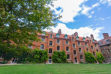 Exterior view of the Friars of Queens' College at Cambridge, United Kingdomのeditorial素材
