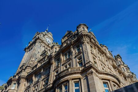Exterior view of the The Balmoral at Edinburgh, United Kingdomのeditorial素材