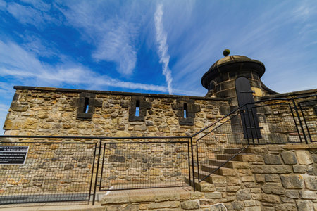 Exterior view of the Edinburgh Castle at Edinburgh