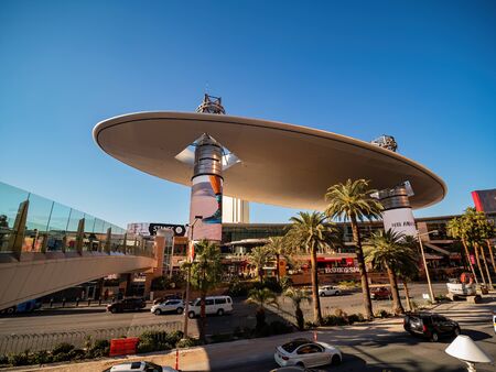 Las Vegas, FEB 1: Exterior view of the Fashion Show shopping mall on FEB 1, 2020 at Las Vegas, Nevadaのeditorial素材