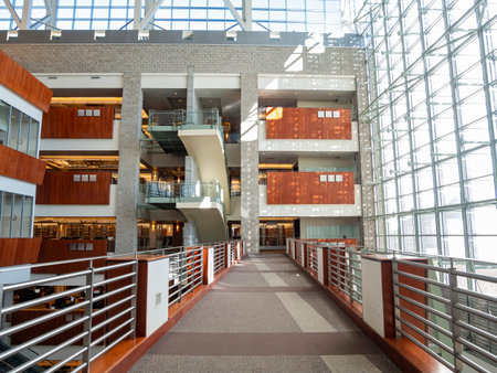 Las Vegas, FEB 12: Interior view of the UNLV Lied Library on FEB 12, 2020 at Las Vegas, Nevada