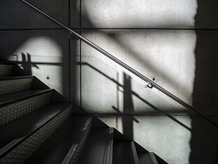 Black and white shape with stairs at Las Vegas, Nevadaのeditorial素材