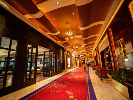 Las Vegas, FEB 1: Interior view of the Wynn Casino on FEB 1, 2020 at Las Vegas, Nevada