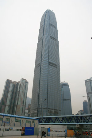 Hong Kong, FEB 10: Exterior view of the Two International Finance Centre on FEB 10, 2008 at Hong...