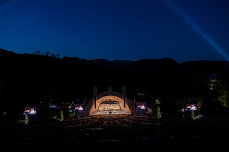 Los Angeles, JUL 13: DUDAMEL & LANG LANG music performance in Hollywood Bowl on JUL 13, 2016 at Los...