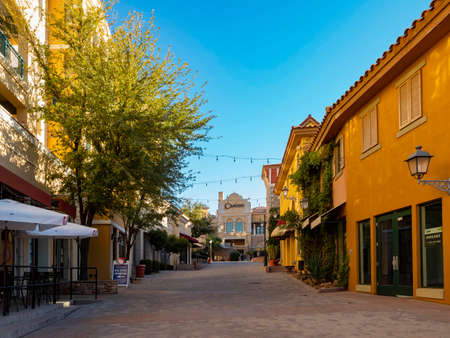 Las Vegas, FEB 26, 2020 - Exterior view of the Lake Las Vegas Resortのeditorial素材