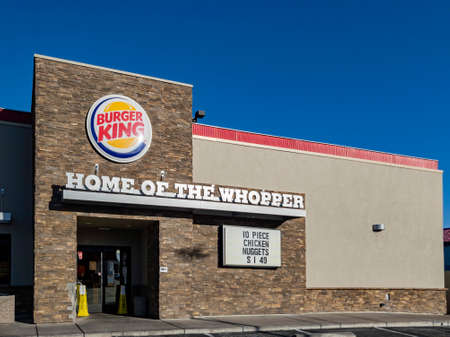 Las Vegas, MAR 8, 2020 - Exterior view of the Burger King fast food restaurantのeditorial素材