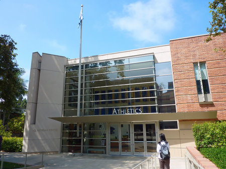 Los Angeles, AUG 21, 2009 - Exterior view of J.D. Morgan Center, UCLA