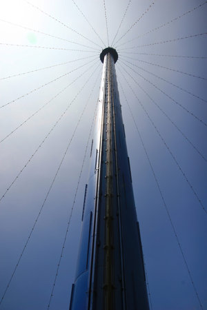 San Diego, AUG 19, 2009 - Sunny view of the Skytower at SeaWorld