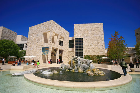 Los Angeles, AUG 21, 2009 - Exterior view of the Getty Center