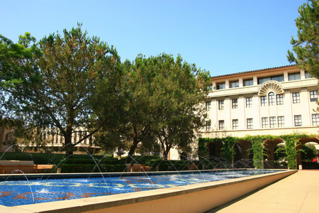 Los Angeles, AUG 12, 2009 - Exterior view of Beckman Institute of the California Institute of...
