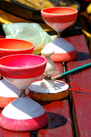 Taipei, APR 30, 2005 - Child peformance of the Super Diabolo competitionのeditorial素材