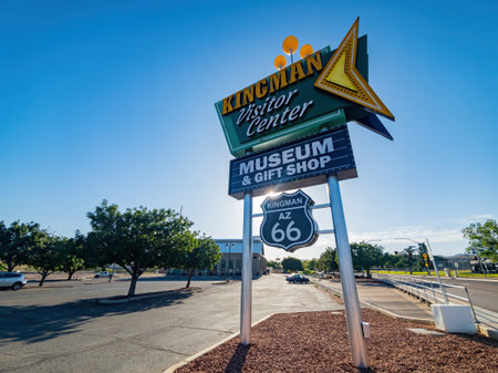 Kingman, MAY 23, 2020 - Sign of the Vistor center