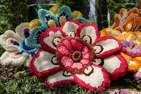 Las Vegas, AUG 2, 2020 - Interior view of the Bellagio Conservatory and Botanical Gardens