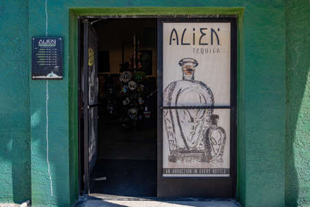 Nevada, AUG 9, 2020 - Exterior view of the Alien Research Centerのeditorial素材
