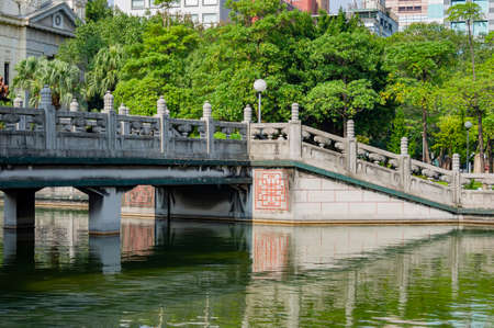 Taipei, DEC 3, 2009 - Sunny view of the 228 Peace Parkのeditorial素材