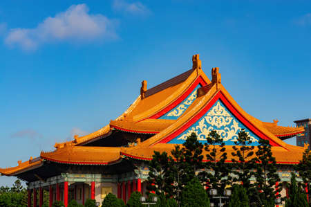 Sunny view of the National Concert Hall at Taipei, Taiwanのeditorial素材