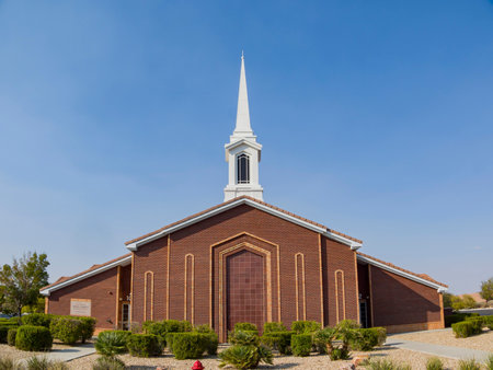 Sunny view of The Church of Jesus Christ of Latter day Saints at Las Vegas, Nevada
