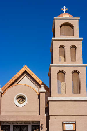 Las Vegas, SEP 27, 2020 - Sunny exterior view of the St Peter the Apostleのeditorial素材