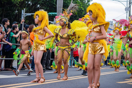 Taipei, OCT 18, 2013 - Rio Carnival Style Dream Parade at Taiwan