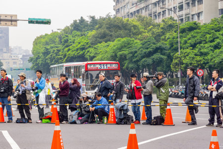 Taipei, MAR 10, 2012 - Cloudy view of the Taipei bicycle competitionのeditorial素材