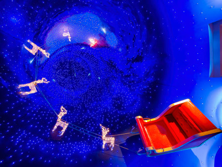 Taipei, DEC 29, 2011 - Christmas decoration in the BELLAVITA shopping mall