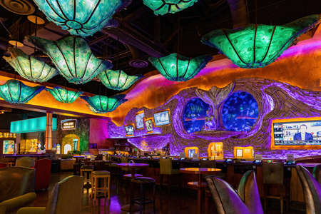 Las Vegas, JAN 8, 2021 - Interior view of the Silverton Casino Hotelのeditorial素材