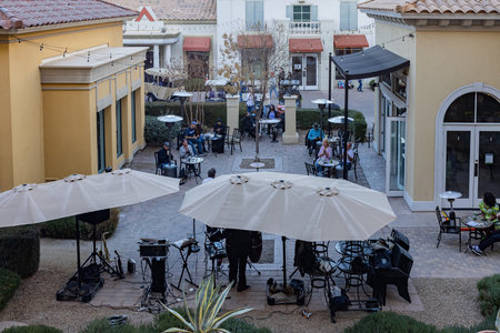 Las Vegas, JAN 16, 2021 - Afternoon view of the beautiful scenery around Lake Las Vegasのeditorial素材