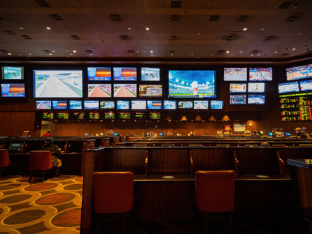 Las Vegas, JAN 13, 2021 - Interior view of the Sam's Town Hotel and Gambling Hall