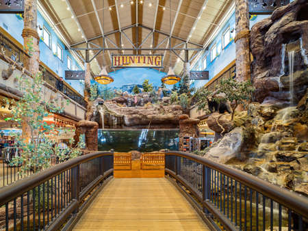 Las Vegas, JAN 8, 2021 - Interior view of the Bass Pro Shopsのeditorial素材