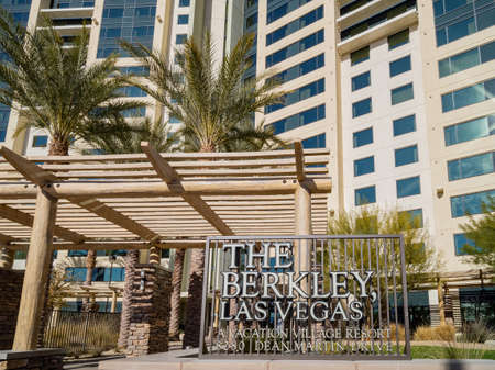 Las Vegas, JAN 8, 2021 - Sunny view of The Berkley Las Vegasのeditorial素材