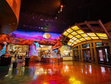 Las Vegas, JAN 8, 2021 - Interior view of the Silverton Casino Hotelのeditorial素材