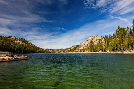 Sunny view of the beautiful landscape around Echo Lake at Lake Tahoe Area, Nevada