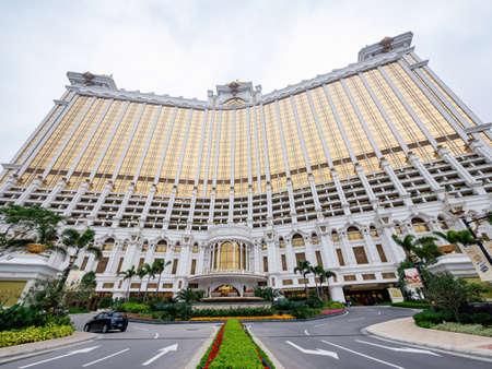 Macau, JAN 22, 2012 - Exterior view of the Galaxy casinoのeditorial素材