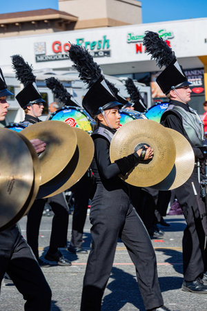 Pasadena, JAN 1, 2016 - Sunny view of the famous Rose Parade